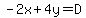 -2x%2B4y=D