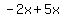 -2x%2B5x