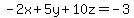 -2x%2B5y%2B10z=-3