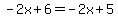-2x%2B6=-2x%2B5