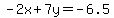 -2x%2B7y=-6.5