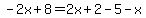 -2x%2B8=2x%2B2-5-x