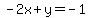 -2x%2By=-1