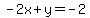 -2x%2By=-2