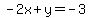-2x%2By=-3