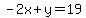 -2x%2By=19