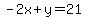 -2x%2By=21