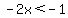 -2x%3C-1