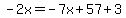 -2x=-7x%2B57%2B3