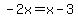 -2x=x-3
