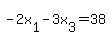 -2x%5B1%5D+-3x%5B3%5D=38