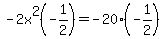 -2x%5E2%28-1%2F2%29=-20%28-1%2F2%29