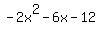 -2x%5E2-6x-12