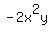 -2x%5E2y