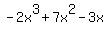 -2x%5E3+%2B+7x%5E2+-+3x