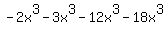 -2x%5E3-3x%5E3-12x%5E3-18x%5E3
