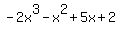 -2x%5E3-x%5E2%2B5x%2B2