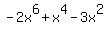 -2x%5E6%2Bx%5E4-3x%5E2