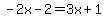 -2x-2=3x%2B1