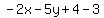 -2x-5y%2B4-3