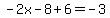 -2x-8%2B6=-3