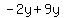 -2y%2B9y