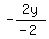 -2y%2F%28-2%29