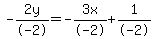 -2y%2F-2=-3x%2F-2%2B1%2F-2