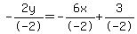-2y%2F-2=-6x%2F-2%2B3%2F-2