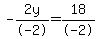 -2y%2F-2=18%2F-2