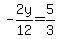 -2y%2F12+=+5%2F3