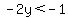 -2y%3C-1