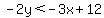 -2y%3C-3x%2B12
