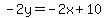 -2y=-2x%2B10