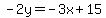 -2y=-3x%2B15