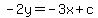 -2y=-3x%2Bc