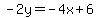 -2y=-4x%2B6
