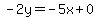 -2y=-5x%2B0