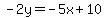 -2y=-5x%2B10