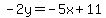 -2y=-5x%2B11