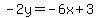 -2y=-6x%2B3