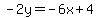 -2y=-6x%2B4