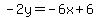 -2y=-6x%2B6