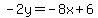 -2y=-8x%2B6