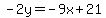 -2y=-9x%2B21