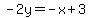 -2y=-x%2B3