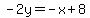 -2y=-x%2B8