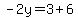 -2y=3%2B6