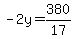 -2y=380%2F17