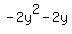 -2y%5E2-2y
